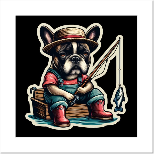 Fisher french bulldog Wall Art by k9-tee